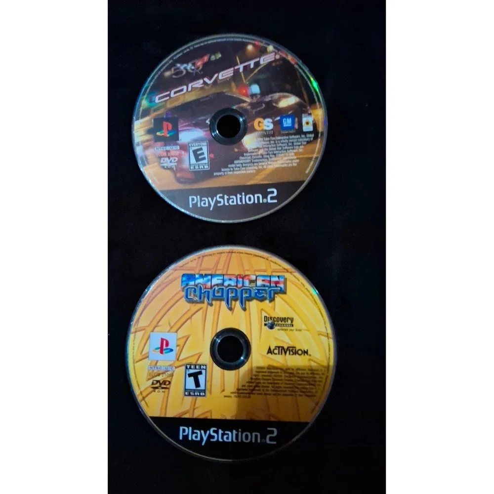 Corvette and American ChoppeSony PlayStation 2 PS2 Game Lot Dis Only Bundle(EB)